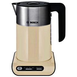 Bosch TWK8637PGB Styline Kettle, Cream